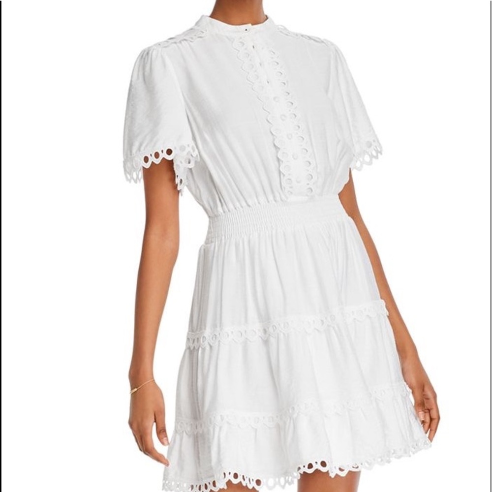 Aqua Smocked-waist Dress - 100% Exclusive In White Sz S